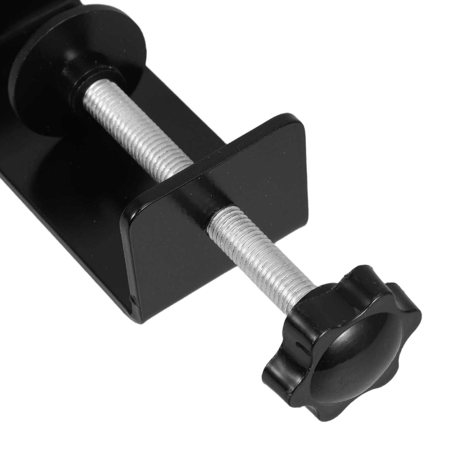 Lurrose Morsetto da Scrivania per Impieghi Gravosi 2 Pezzi, Supporto in Metallo Nero Staffa di Fissaggio per Pannelli da Tavolo Spessore 1-7 Cm, Accessori per Organizzazione