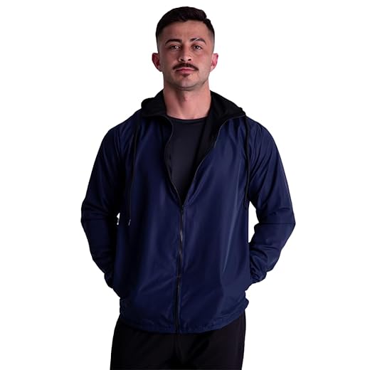 Corta Vento Masculina Jaqueta 100% Forrada Lisa Sem Marca Esportiva