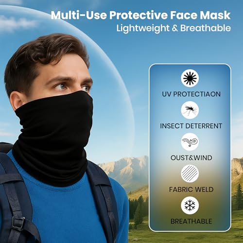 Image of Bandana for Men & Women | UV Protection, Breathable & Lightweight Face Cover | Multipurpose Headwrap, Headband & Neck Scarf for Sports, Outdoor, Travel & Daily Use