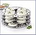 Grip and Serve Stainless Steel Idli Stand, 4 Tier, Makes 16 Idlis, Dust Resistant, Ergonomic Plates, Food Grade