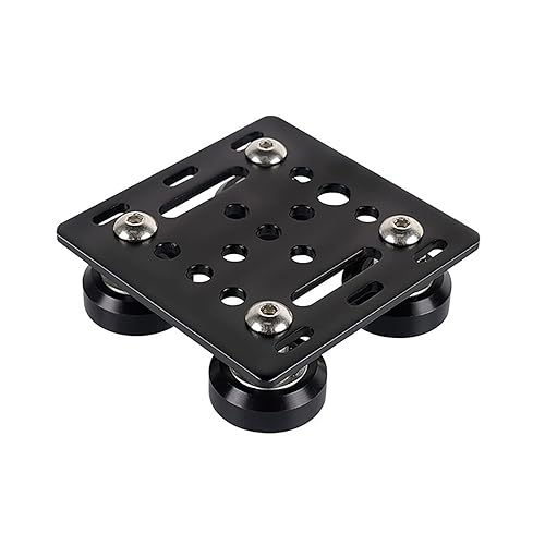 Miniatura 10 de DiGiYes Placa de rueda V para perfiles de aluminio con ranura en V de la serie 2020, placa de pórtico con ranura en V con ruedas POM para impresoras