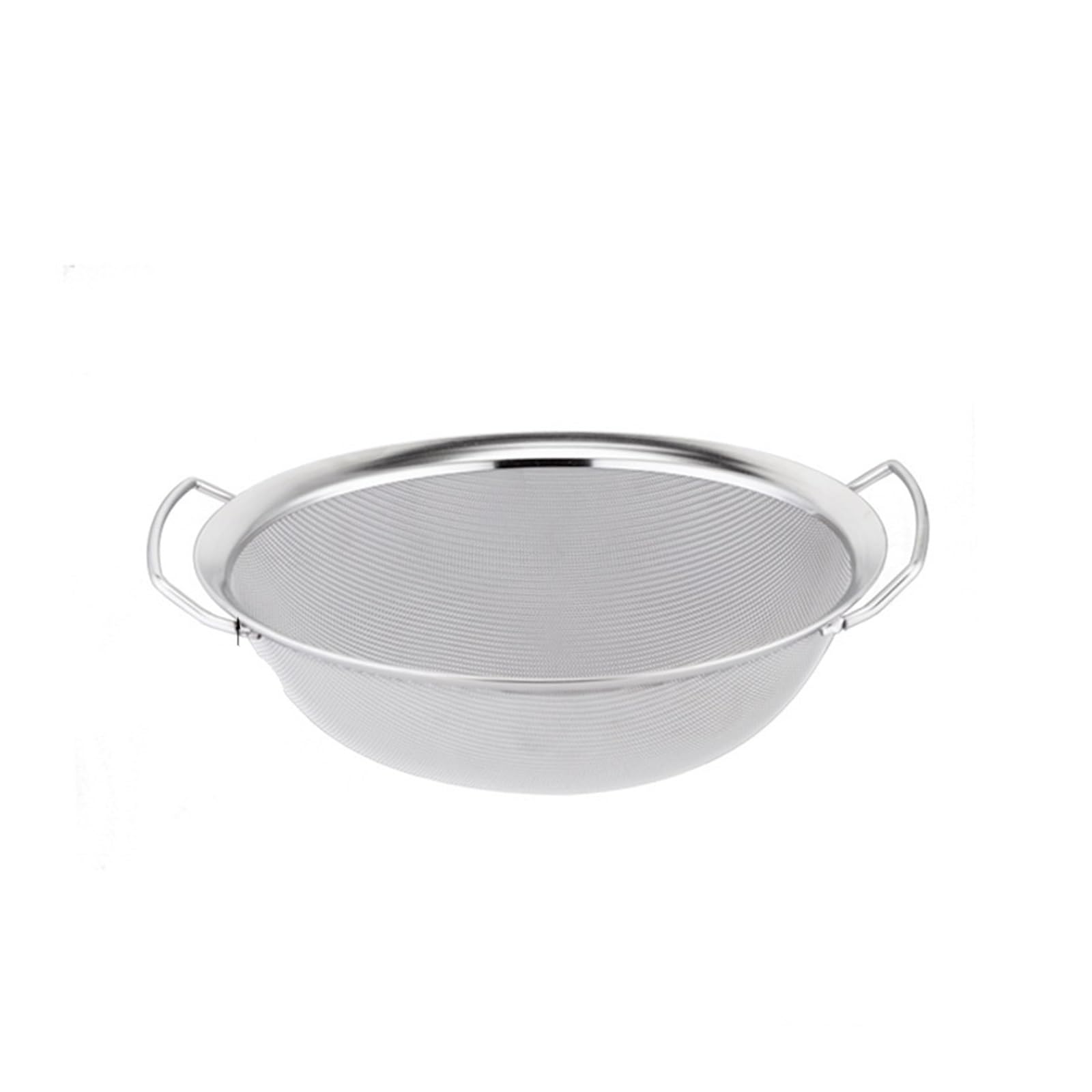 Mehlsieb aus Edelstahl mit Doppelgriff, Lebensmittelfilter, Saftsieb(26cm)