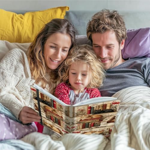 Image of Photo Album 4x6 120 Photos with Strong Elastic Band, Bookshelf Floral Cat | Large Capacity Premium Leather Picture Album, Portable Wallet Albums Photo Book for Family Anniversaries Wedding Baby