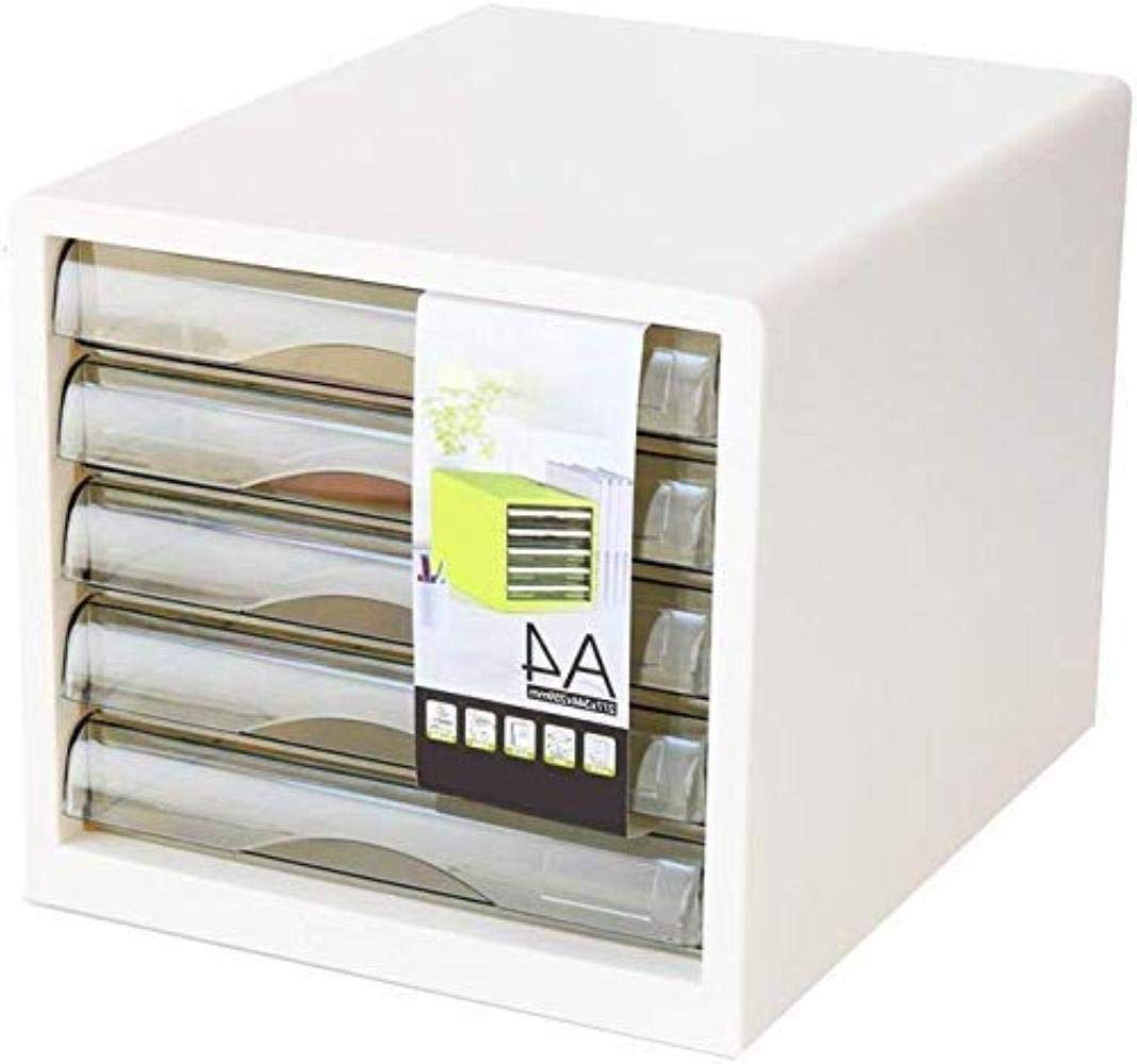 Armadio File/Rack, 5 ° Piano Desktop Plastic Depost Box Family Office Cabinet Desktop Archive Archive Manager,C.
