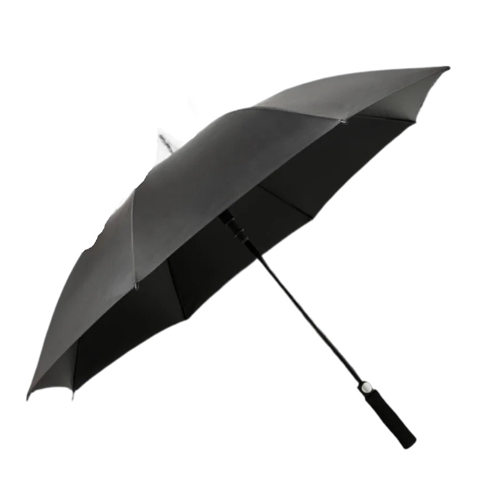 Genérico Paraguas De Golf Automático De Mango Largo For Hombre, Revestimiento Negro, Sol, Lluvia, Doble Uso