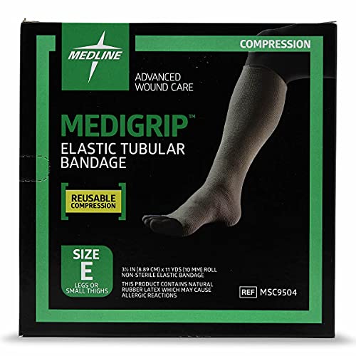 medline medigrip elastic tubular bandages size 3534 x 3734 for legs or small thighs