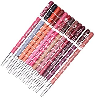 12Pcs Professional Lipliner Waterproof Lip Liner Pencil Set Long Lasting Lip Makeup Cosmetic Gift Set For Women Girls Lip Liners