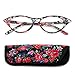 Produktbild KOOSUFA Katzenaugen Lesebrille Damen Federscharnier Hornbrille Lesehilfe Sehhilfe Retro Designer Mode Vollrandbrille mit Brillentasche 1.0 1.5 2.0 2.5 3.0 3.5 4.0 (Grün, 2.5)