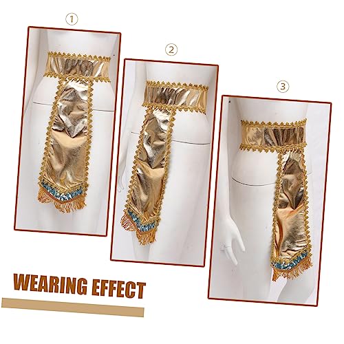 Adjustable Egyptian Belt for Halloween Cosplay Pharaoh Costume Accessory for Party and Theme Dress Up Lightweight and Reusable Waist Wrap for Men and Women3