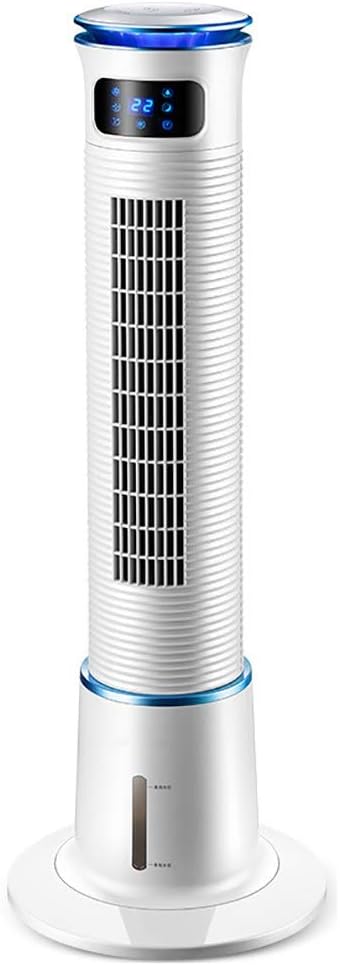 Tower Chiller Living Room Without Leaf Mute Vertical Cold Fan Bedroom Air Conditioner Chiller with Timing and Intelligent Remote Control Design White