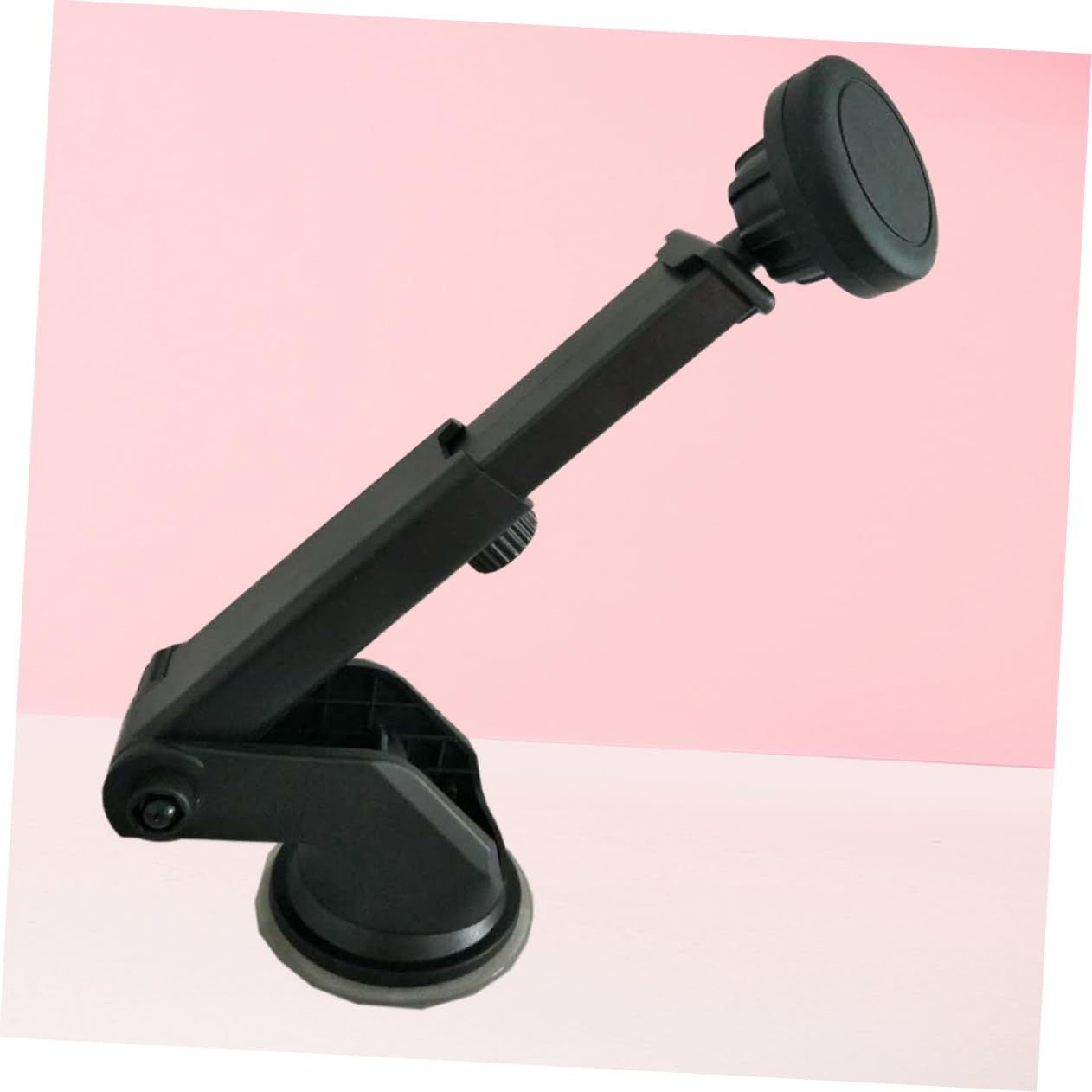 Mikikit 2pezzi Supporto Per Smartphone Da Auto Con Ventosa Magnetica Estensibile e Rotazione Compatibile Con Dashboard e Parabrezza Nero