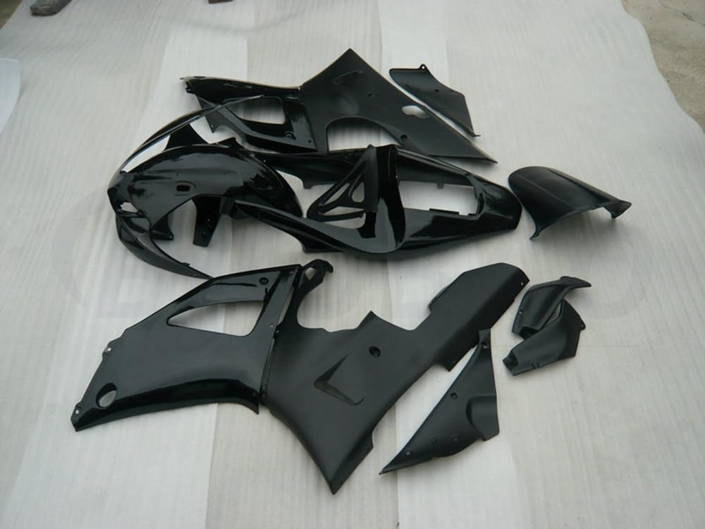 Kit de carenado para motocicleta YZF-1000 R1 2000 2001 00 01 YZF 1000 R1 Kit de carenado de carrocería ABS inyección (negro) 047JD