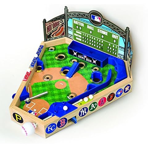 Merchant Ambassador MLB Wooden Pinball Baseball Game 14 x 12 x 8 inches Cover