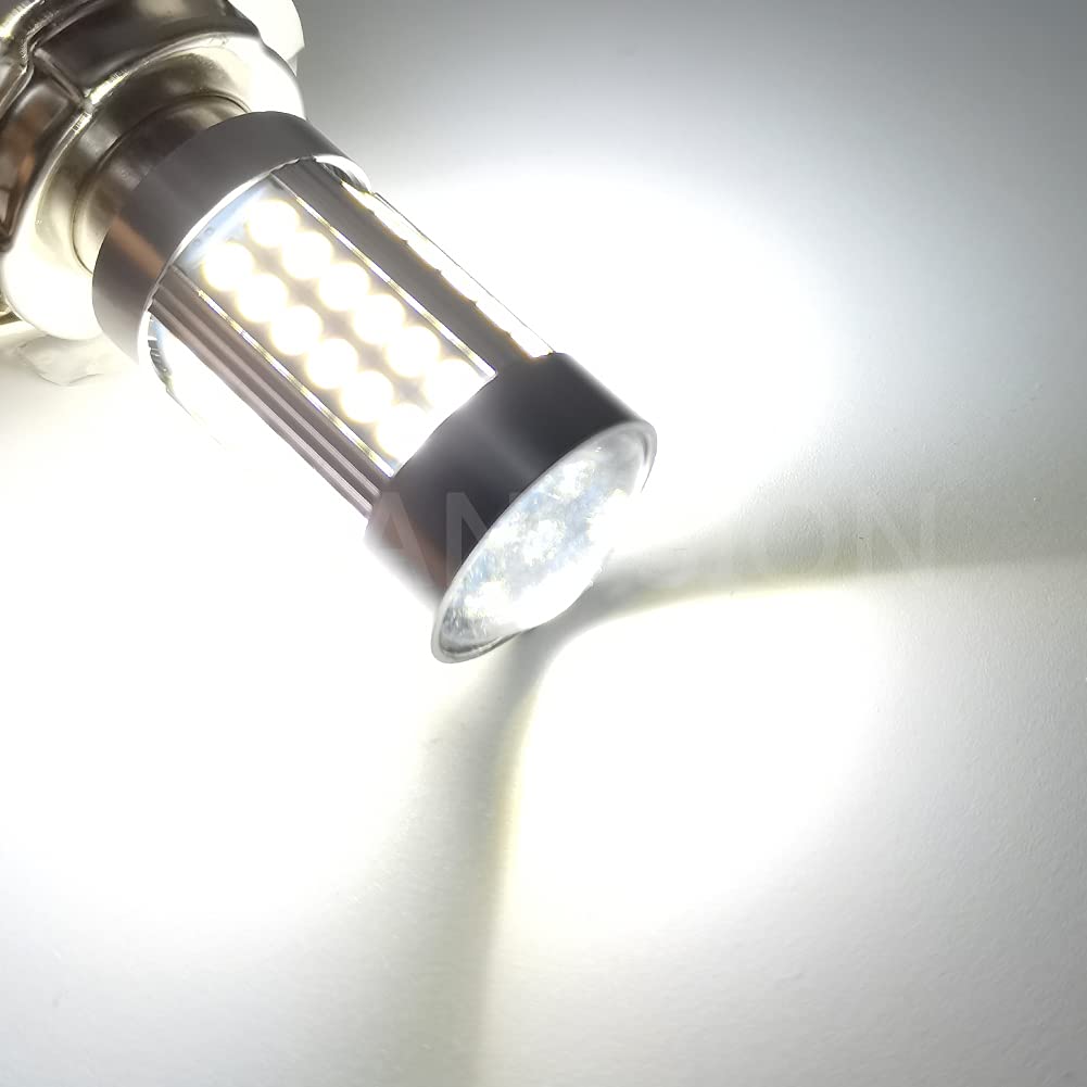 Ruiandsion 1pcs P26S LED Ampoule DC 6V Super Bright 3030 66SMD Chipsets avec Projecteur 6000K Blanc LED Ampoule de phares Moto