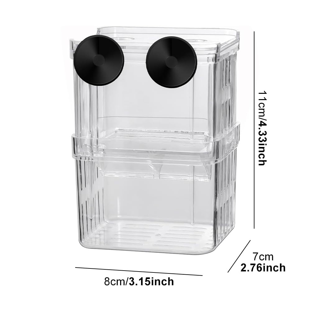 Aquarium Breeding Box for Fish Tank Aquarium Hatchery Incubator Tank with Suction Cups - Image 2
