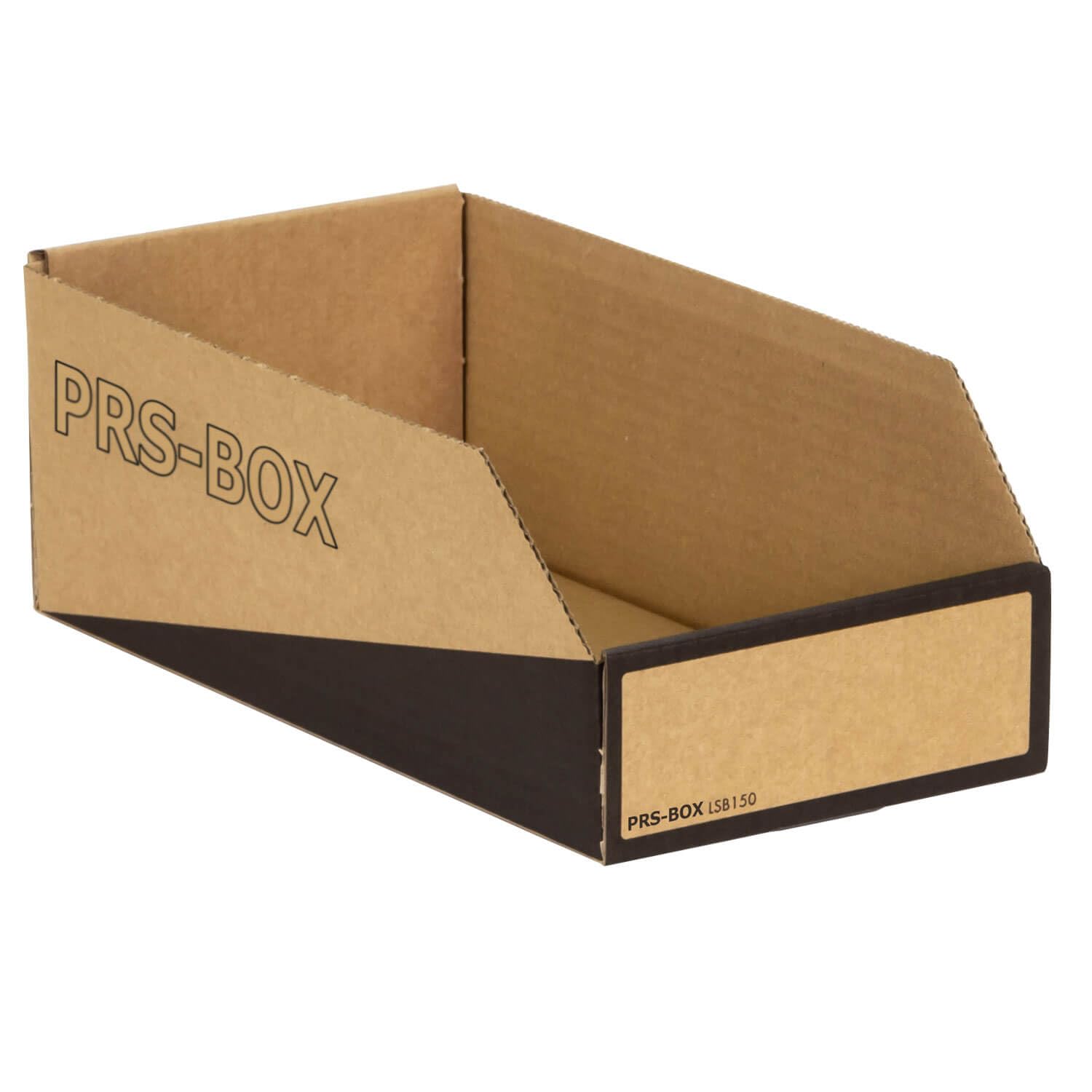 PRS Lagersichtbox LSB150, Natur/Schwarz, 305x150x110mm, (Ident mit der PRESSEL Lagersichtbox) 20 Stück