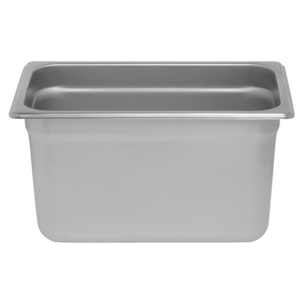 HUBERT 1/4 Size Steam Table Pan 24 Gauge Stainless Steel - 6"D