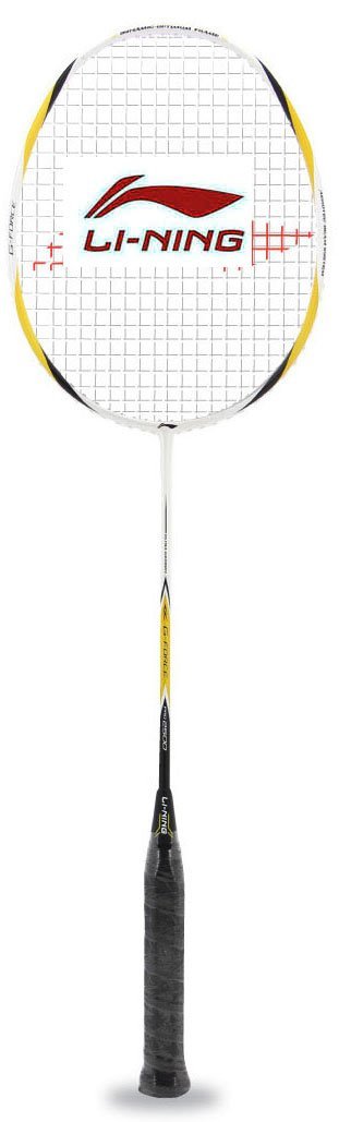 Li-Ning AYPK134-4 Carbon-Fiber G-Force Pro-2500 Badminton Racquet (White/Gold)-image-47