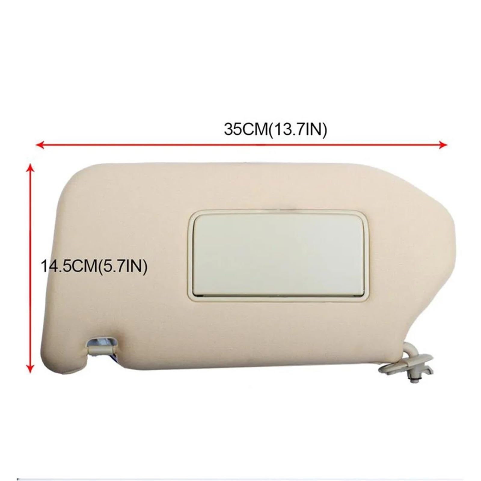 Panel Visera Delantera Coche Lado Conductor Pasajero para Nissan para Pathfinder 2013-2018 para Infiniti QX60 JX35(Beige Left Side)