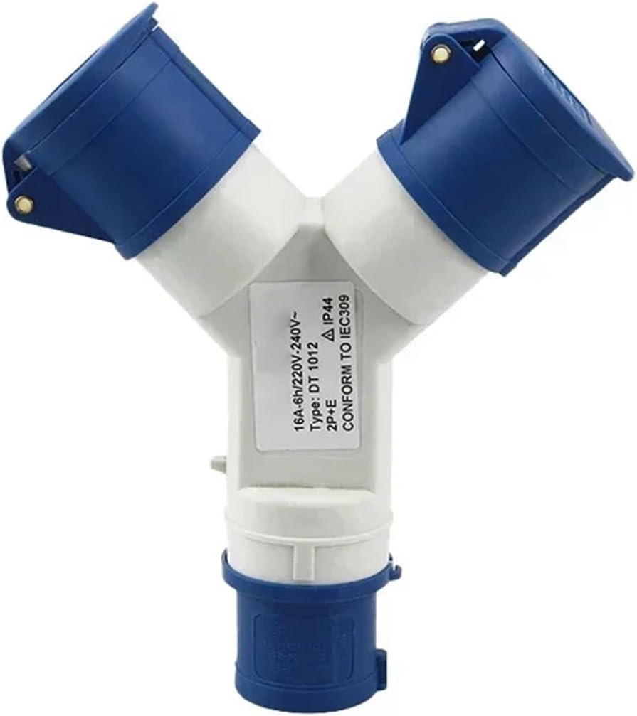 Y-type industrial plug 3/4/5 pin 16A/32A multifunctional two/three-way connector three-phase power supply(3P-16A-1-3)