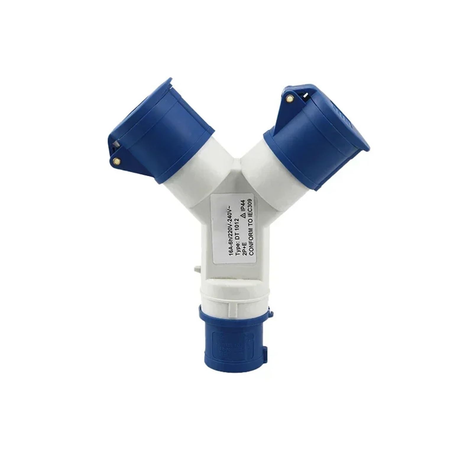 Conector multifuncional industrial de 3 pines 32A trifásico con adaptador tipo Y