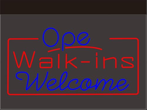 Miniatura 3 de Letrero de luz de neón de barra abierta Walk-ins de bienvenida de doble color LED rojo azul X lámpara neón como letreros para decoración de pared