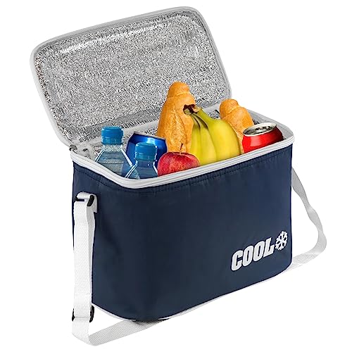 GEEZY Insulated Cool Bag - Durable Polyester Carrier for Fresh Food and Drinks On-the-Go - 8L Capacity - Leakproof, Fully Insulated Interior - Adjustable Strap and Strong Zipper