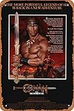 Größe: 20 x 30 cm Conan der Zerstörer (#1 of 3) 1984 Filmposter Wandkunst Metall Blechschild 20,3 x 30,5 cm