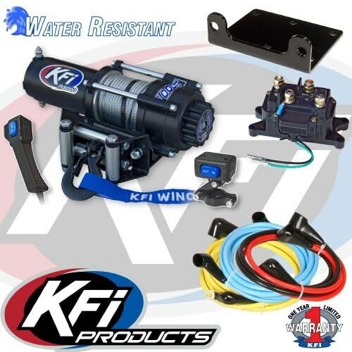 Winch eléctrico KFI A3000 3000lb con kit de montaje miniatura 4