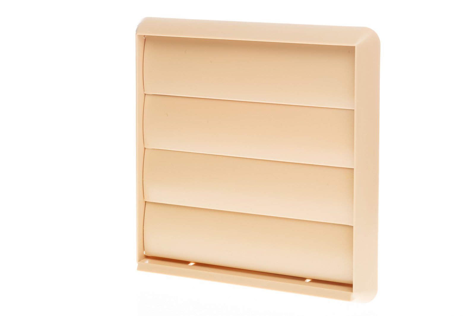 Naplesuk Beige Vent 4 Flaps Gravity Grille Round Spigot 150Mm