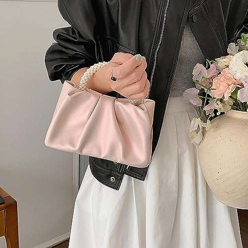 Image of Pearl Clutch Purse for Women, Elegant Evening Handbag and Wedding Guest Bag, Formal Clutch Collection