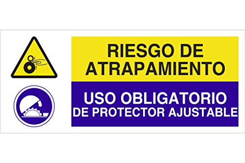 Cofan Cao29Pl717297 - Señal De Seguridad&Quot;Riesgo De Atrapamiento/Uso Obligatorio De Protector Ajustable&Quot;