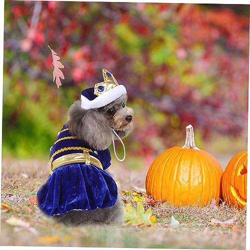 Disfraz Halloween para perros y gatos 1 set azul oscuro miniatura 7