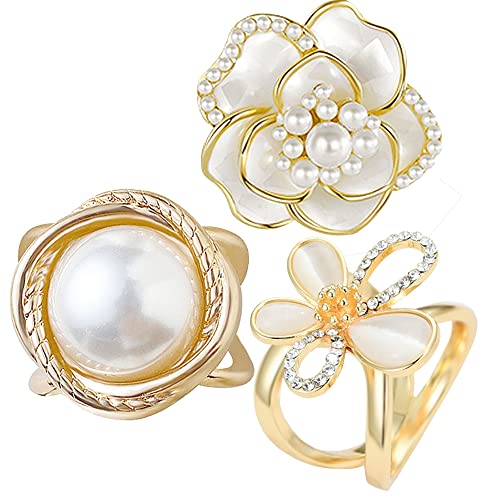 Scarf Rings Buckle And Slides For Women Scarves Pin Tshirt Ties Clip For The Side 3CP