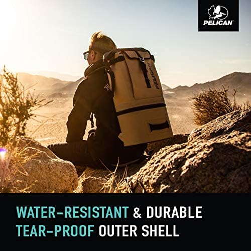 Miniatura 7 de Pelican Dayventure Mochila Soft Cooler  Carcasa exterior resistente al agua y a prueba de desgarros  Correas acolchadas para los hombros