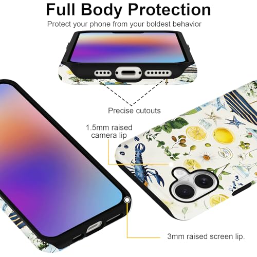 Coque iPhone 17 résistante aux chocs protection rigide motif citron - 4