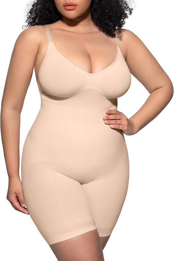 brachy Women's Shapewear Bodysuit Tummy Body Shaper Seamless Sculpting Snatched Waist Body Suit Multipurpose-picture-11