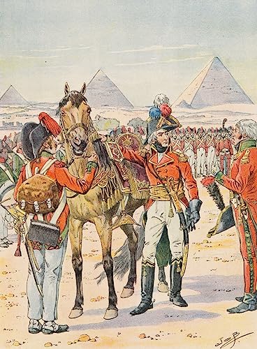 Impression d'art troupes françaises en Égypte : tableau sur toile haut de gamme en 60x90cm