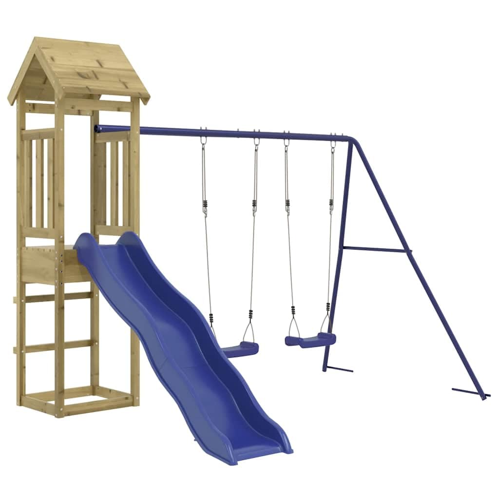 Generico Set da Gioco da Esterno in Legno di Pino Impregnato,Giochi e Giocattoli,Attrezzatura Gioco per Esterni,Set Altalena e Set di gioco-3155824