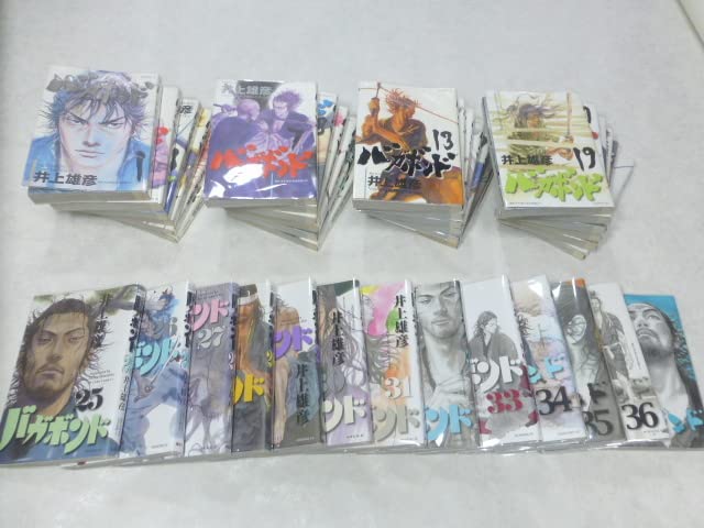 美品 即納 帯付きバガボンド 初版 全37巻 全巻セット 全巻 シュリンク包装 初版バガボンド全37巻