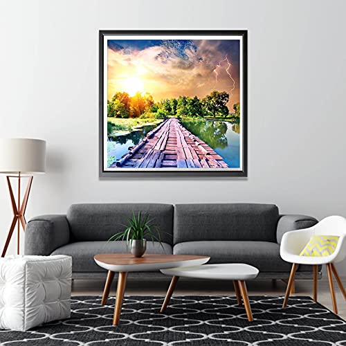 Sugamm 5D DIY Diamond Painting Caiyun volledige Diamant Schilderij brug Kit strassteentjes, borduurwerk foto's Cross… - Image 4