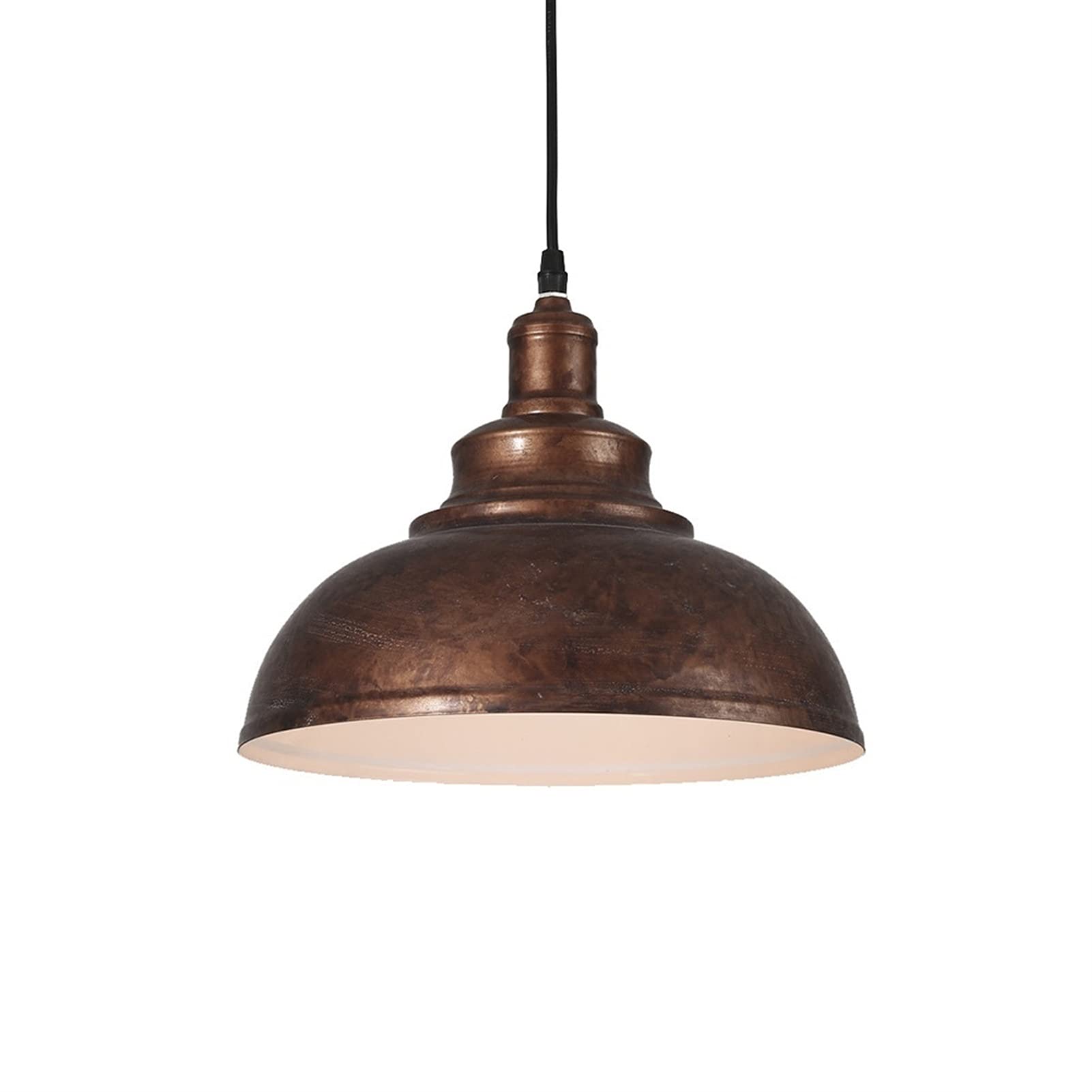 Lampe suspendue industrielle en fer forgé pour lustre de pays et grand salon