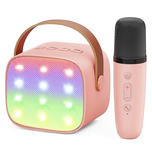 Karaoke Maschine Kinder Mini Karaoke Maschine mit 1 Mikrofon...