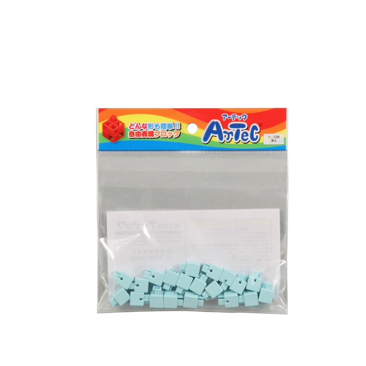 Mini blocs rectangulaires emboîtables Artec 77824 effet cristal translucide x20