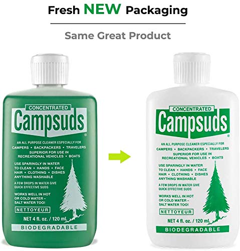 Sierra Dawn Campsuds Outdoor Soap Biodegradable Environmentally Safe All Purpose Cleaner, Camping Hiking Backpacking Travel Camp, Multipurpose - Thumbnail 2