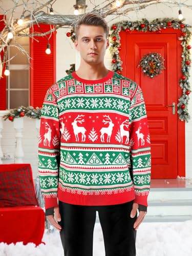 Matching Family Reindeer and Snowflake Christmas Sweater - Image 4