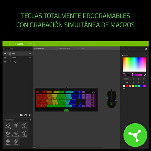 Razer-Cynosa-Chroma-Teclado-de-membrana-para-juegos-teclado-con-teclas-de-suaves-programables-rollover-de-10-teclas-iluminacion-cromatica-RGB-ES-Layout