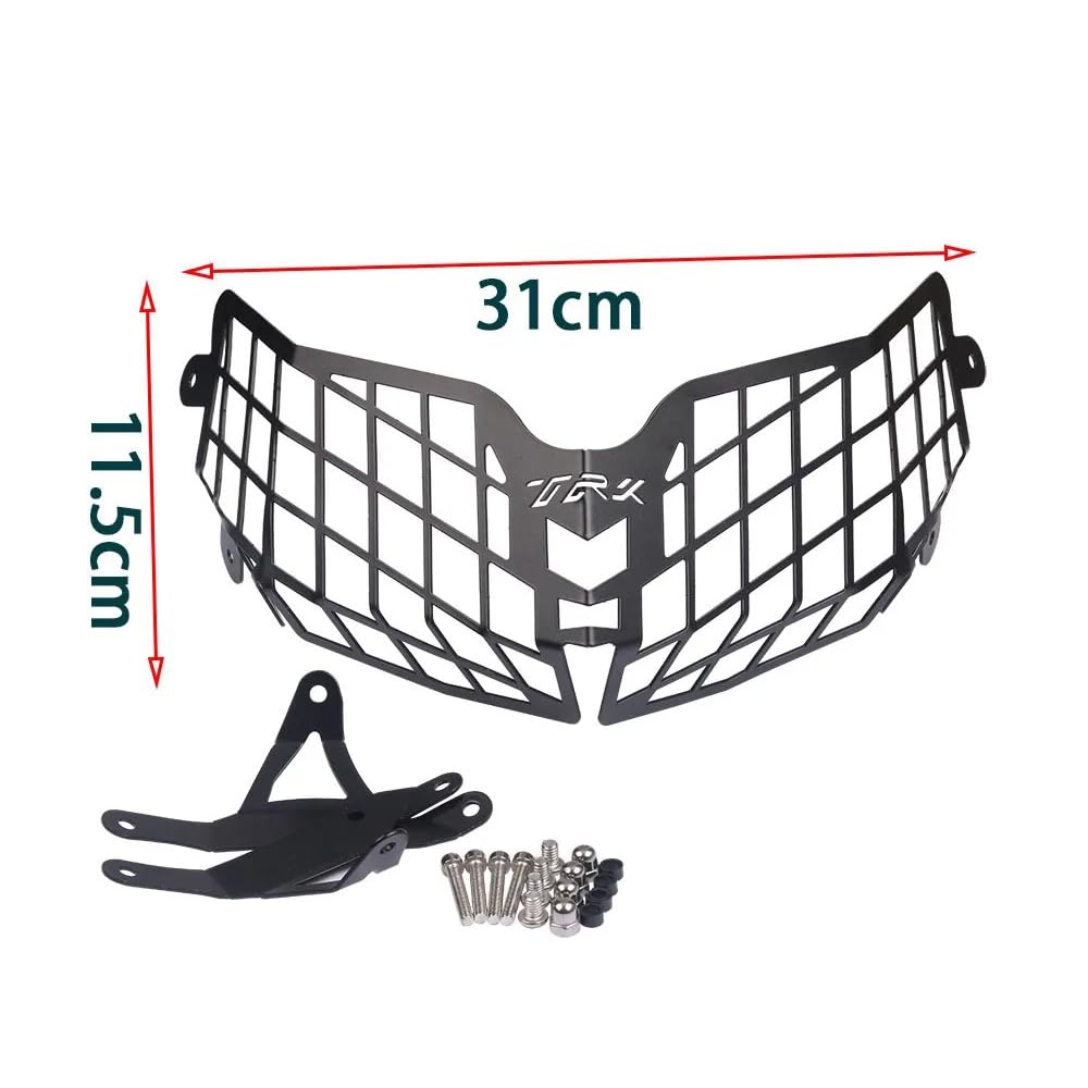 Generico Copertura di protezione per griglia del faro anteriore della moto TRK 502 X TRK502X TRK502 2022 2021 2020 2018 2019 2023
