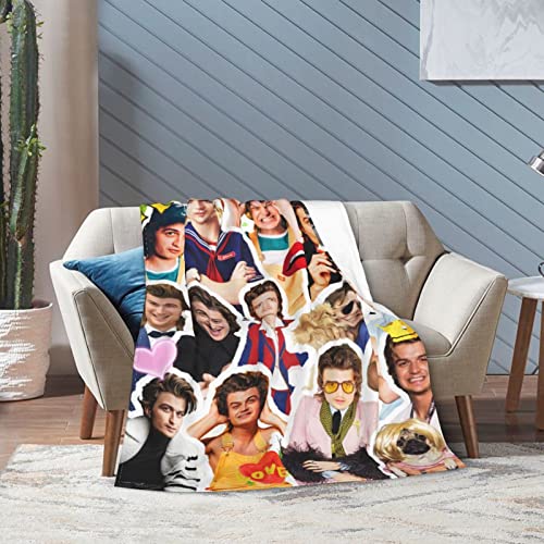 Blanket Joe Keery Steve Harrington Soft And Comfortable Warm Fleece Blanket For Sofa,Office Bed Car Camp Couch Cozy Plush Throw Blankets Beach Blankets #TOP7