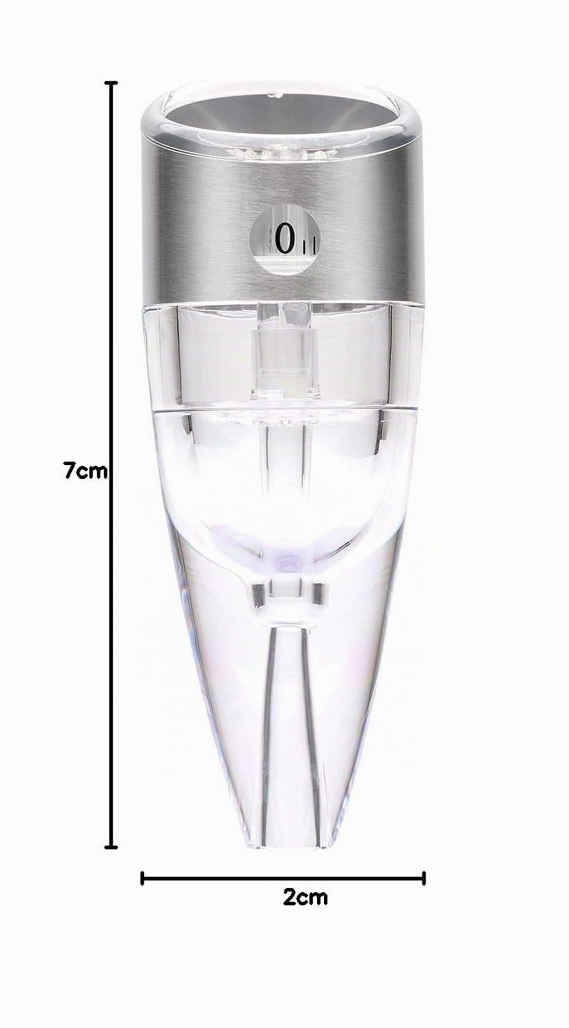 CKB Ltd® TWIST Adjustable Wine Aerator Aérateur de Vin - Triple Action conception avec six réglages pour la vitesse - Utilisé Par les Amateurs De Bon Vin Experts Sommeliers et Restaurants Du Monde Entier - Facile à nettoyer - Comprend Un Support d'afficha